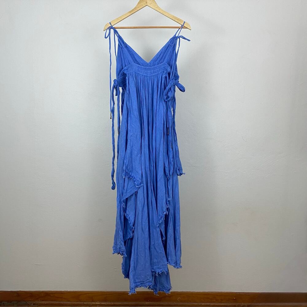 Free People Tropical Heat Maxi Dress - Inginue Blue - Size Small - Picture 4 of 11